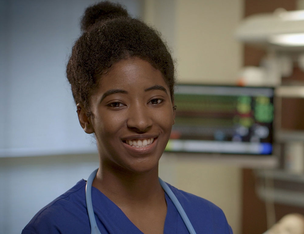 Smiling Nursing student