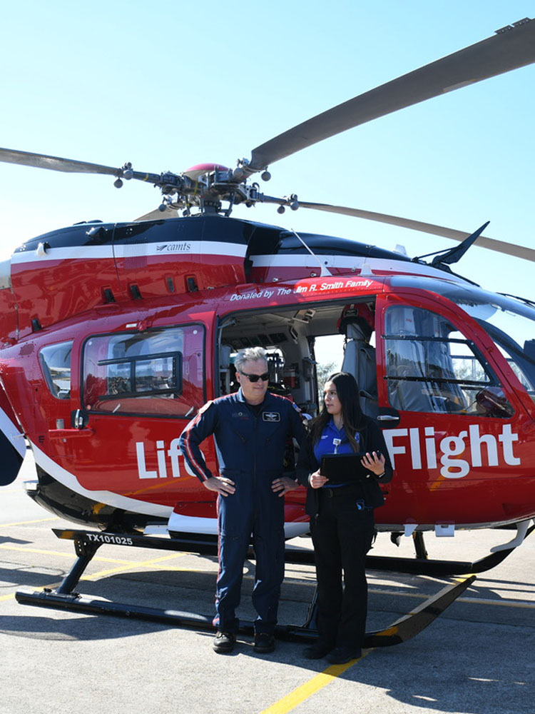 EMS Life Flight Helicopter