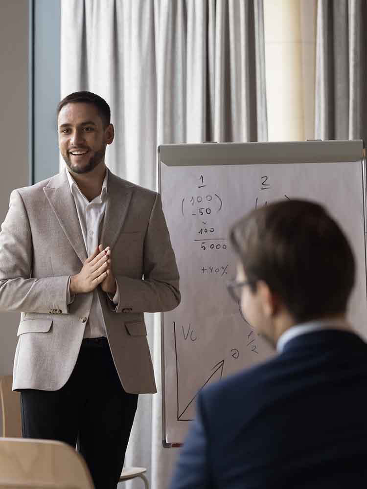 man giving a speech